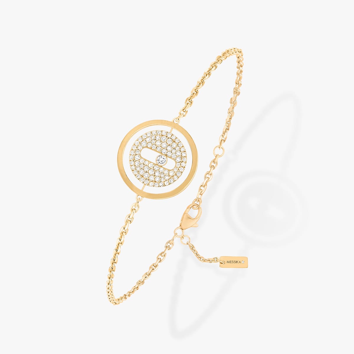 Bracelet For Her Yellow Gold Diamond Lucky Move Pavé SM 07541-YG