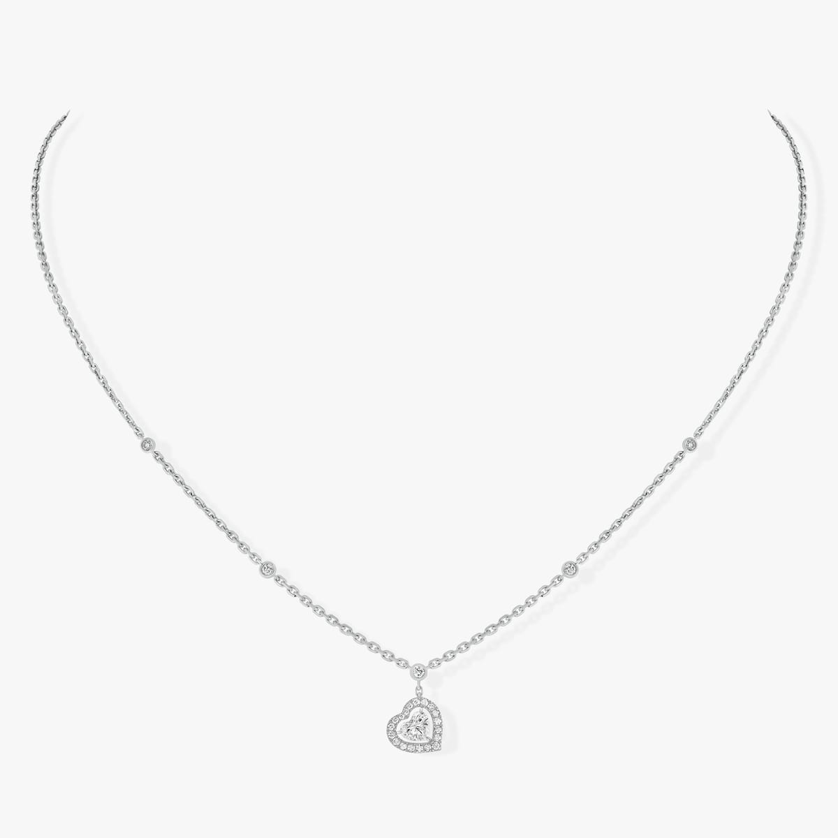 Necklace For Her White Gold Diamond Joy necklace 0.15ct 11437-WG