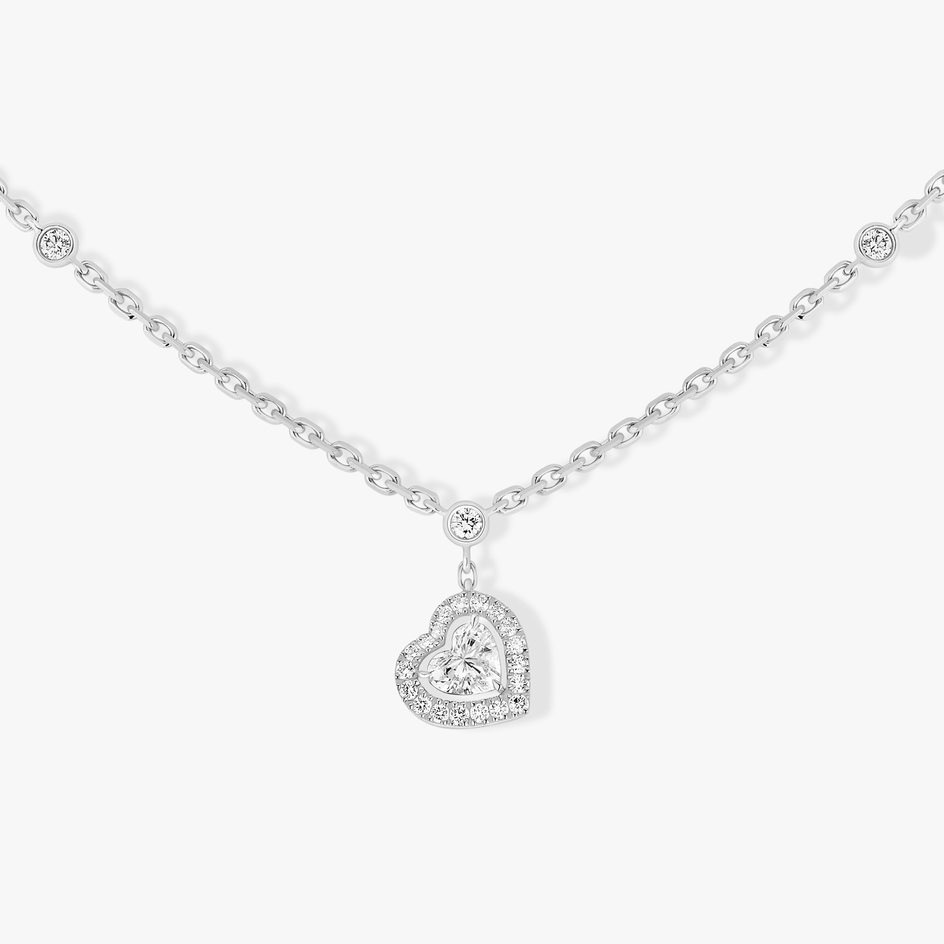 White Gold Diamond Necklace Joy Cœur | Messika 11437-WG