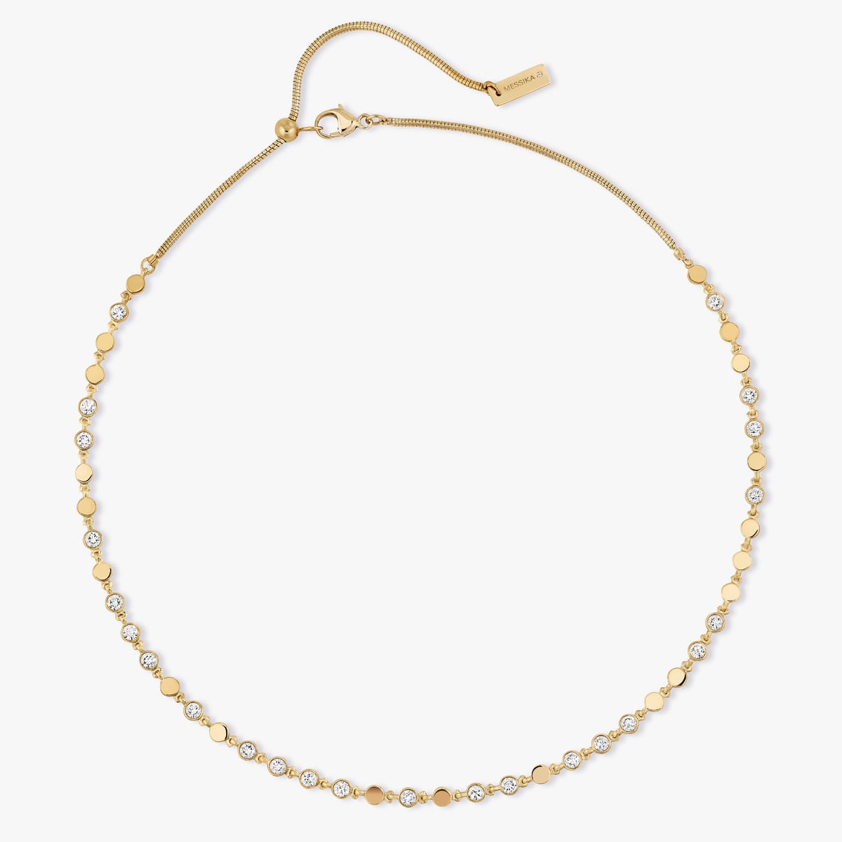 Necklace For Her Yellow Gold Diamond Collier D-Vibes PM 12351-YG