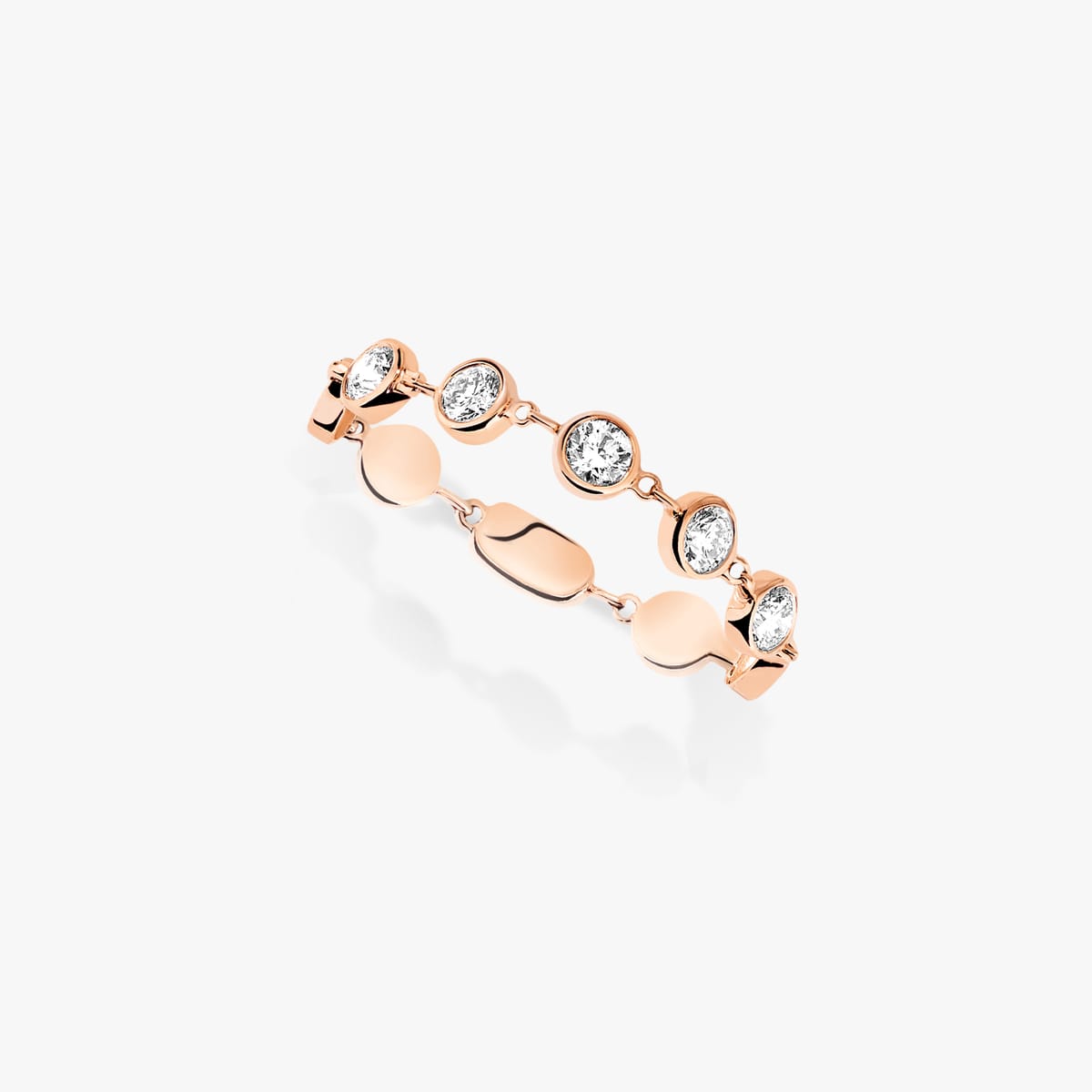 Ring For Her Pink Gold Diamond D-Vibes موديل صغير 12990-PG