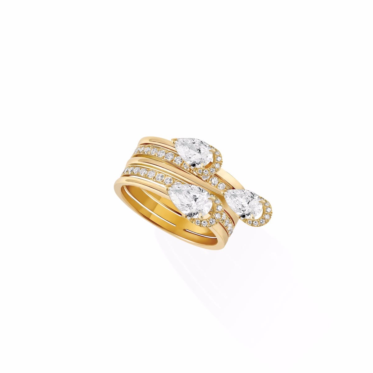 Ring For Her Yellow Gold Sun Tribe 07529-YG