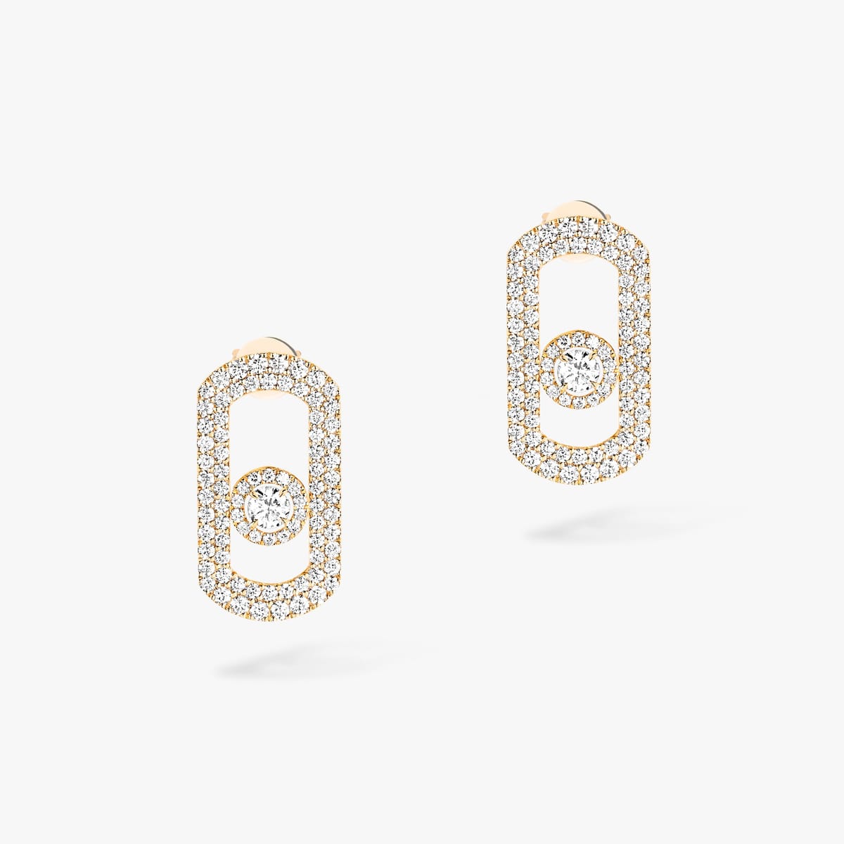 Earrings For Her Yellow Gold Diamond So Move pavé earrings 12931-YG