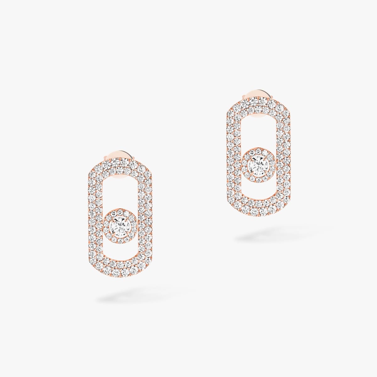 Earrings For Her Pink Gold Diamond So Move Pavé 12931-PG