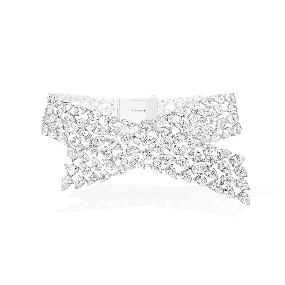 Bracelet For Her White Gold Love Knot  07095-WG