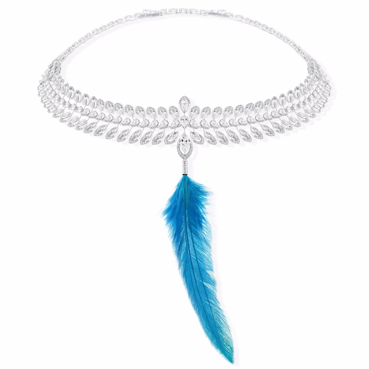 Necklace For Her White Gold Diamond Catcher 07365-WG