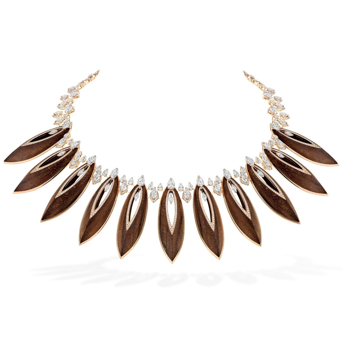 Necklace For Her Pink Gold Black Hawk 07431-PG