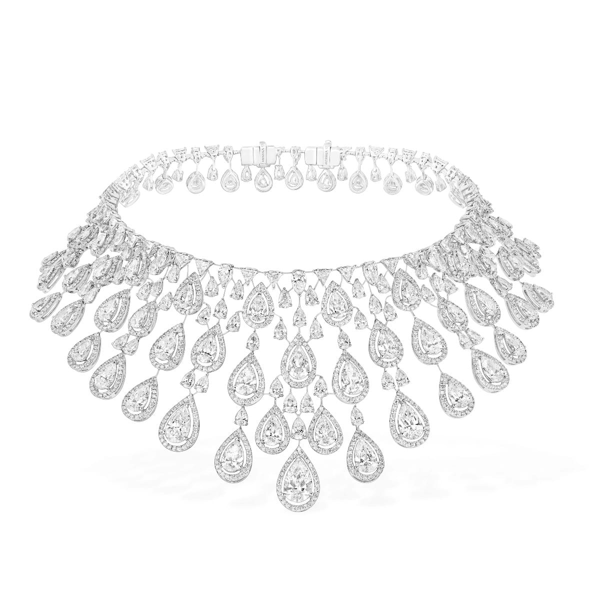 Necklace For Her White Gold Persian Drops  07048-WG