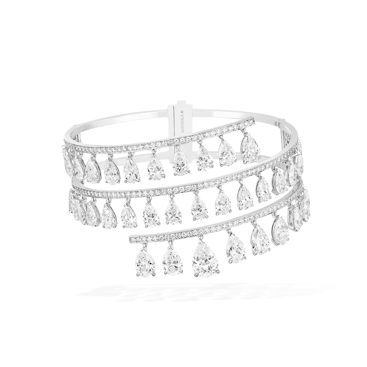 Bracelet For Her White Gold Diamond Whirl 07059-WG