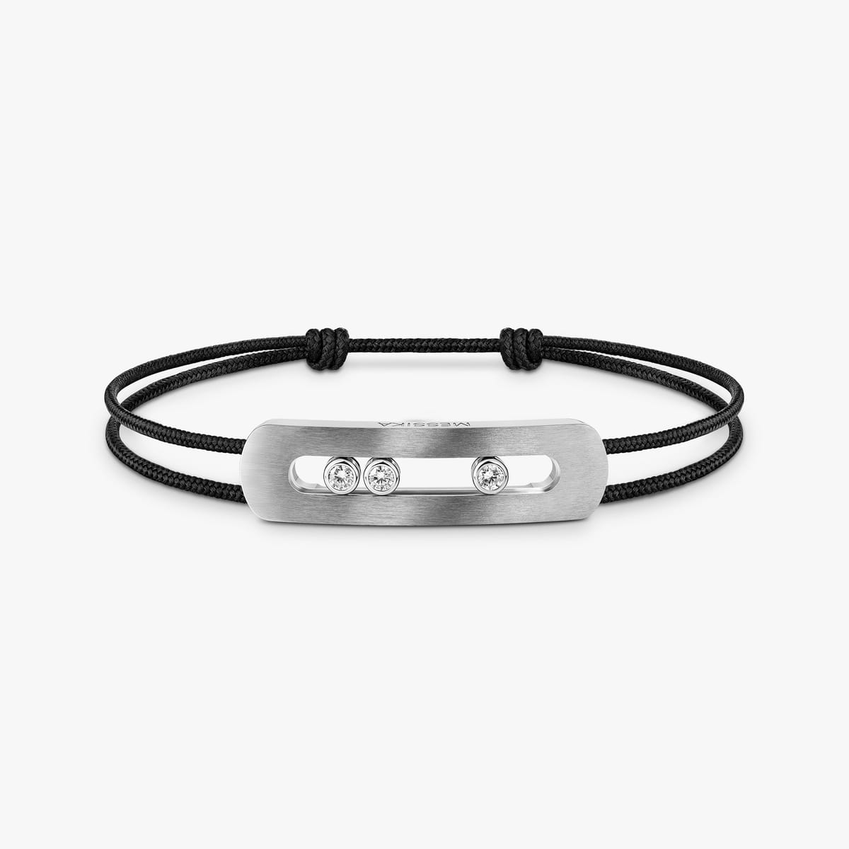 Move Titanium Natural XL Cord Natural Titanium For Him Diamond Bracelet 13467-TN