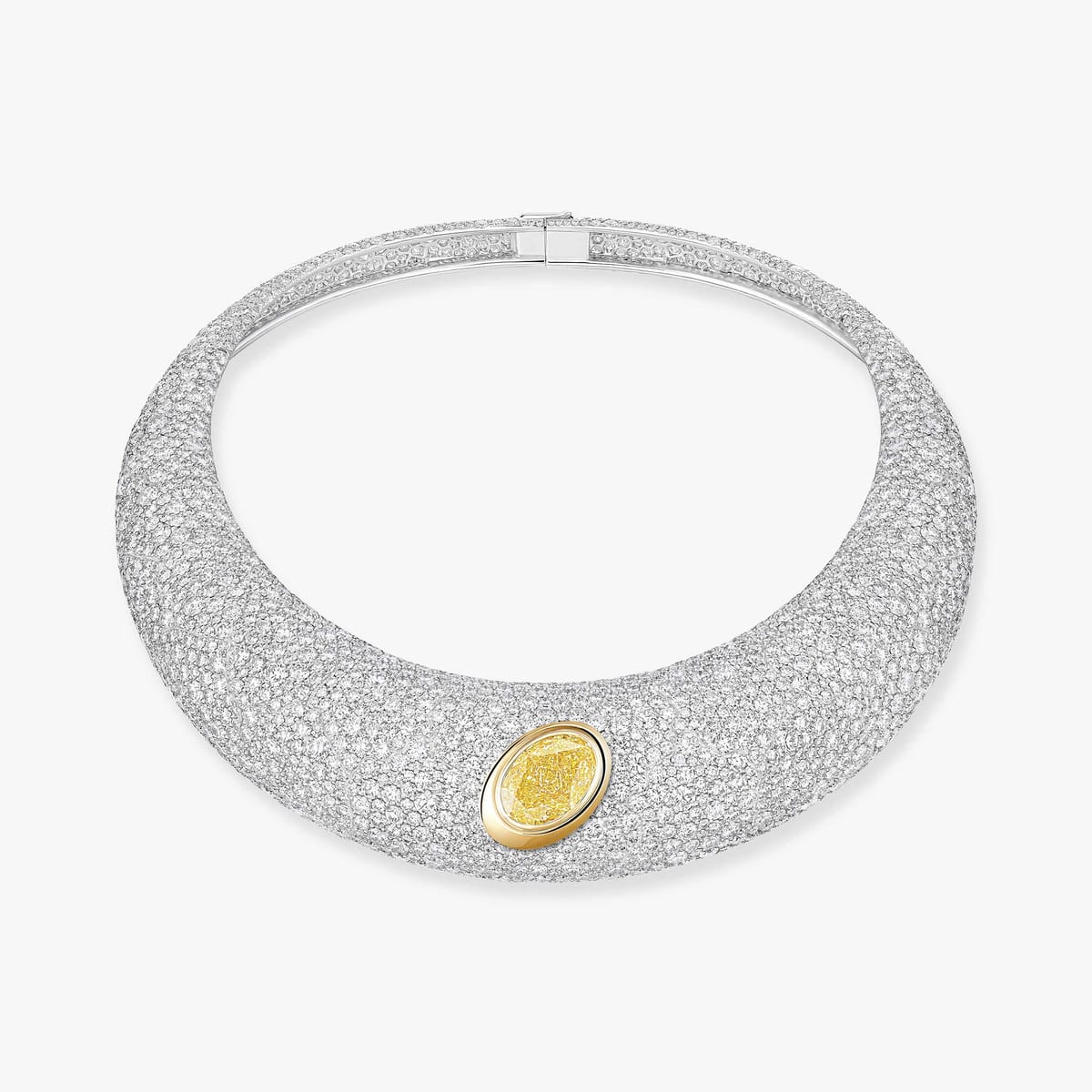 Midnight Sun White Gold, Yellow Gold For Her Diamond Necklace 14578-WY