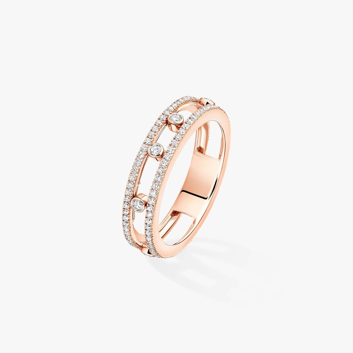 Move Romane ring Pink Gold For Her Diamond Ring 07080-PG