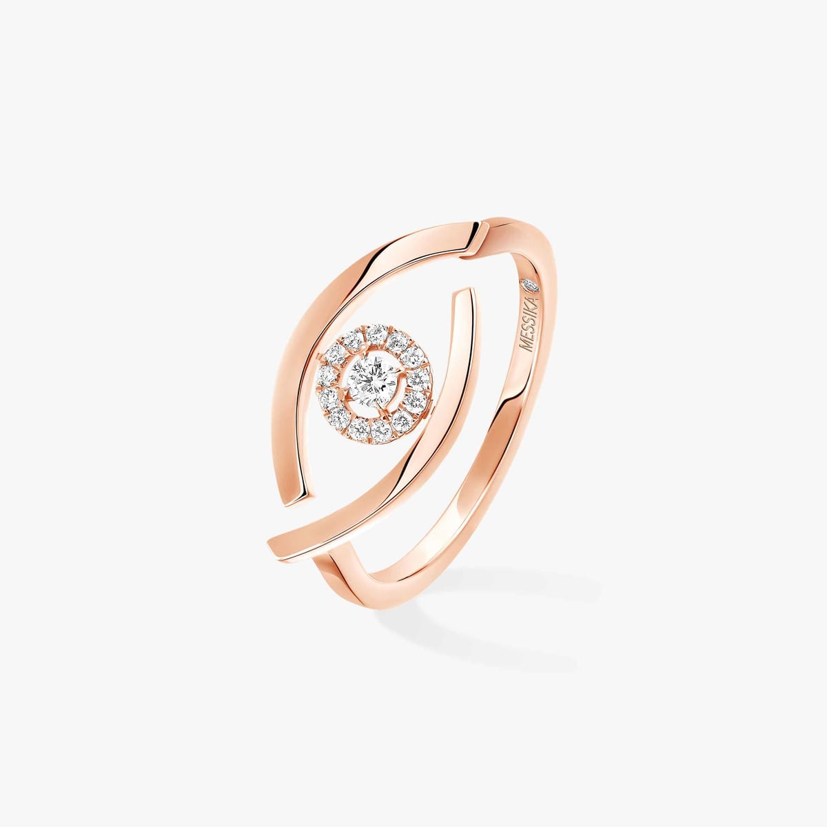 Lucky Eye Pink Gold For Her Diamond Ring 10036-PG