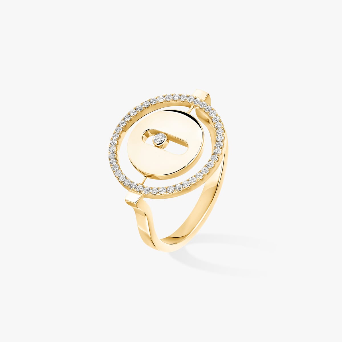 Ring For Her Yellow Gold Diamond Lucky Move SM 07470-YG