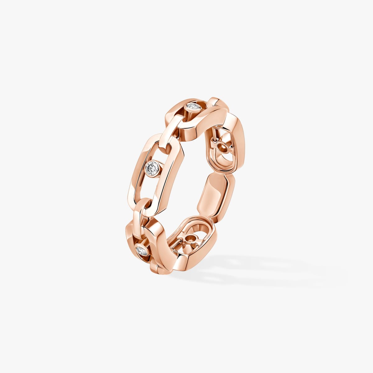Move Link Multi Pink Gold For Her Diamond Ring 12078-PG