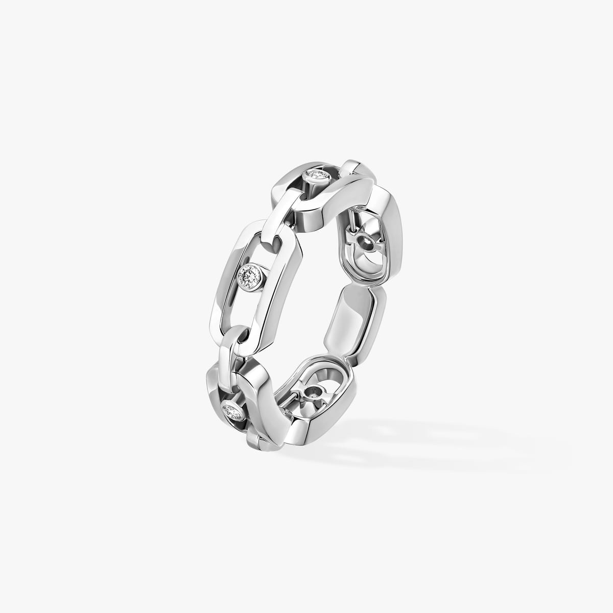 Ring For Her White Gold Diamond سوار Move Link متعدّد 12078-WG
