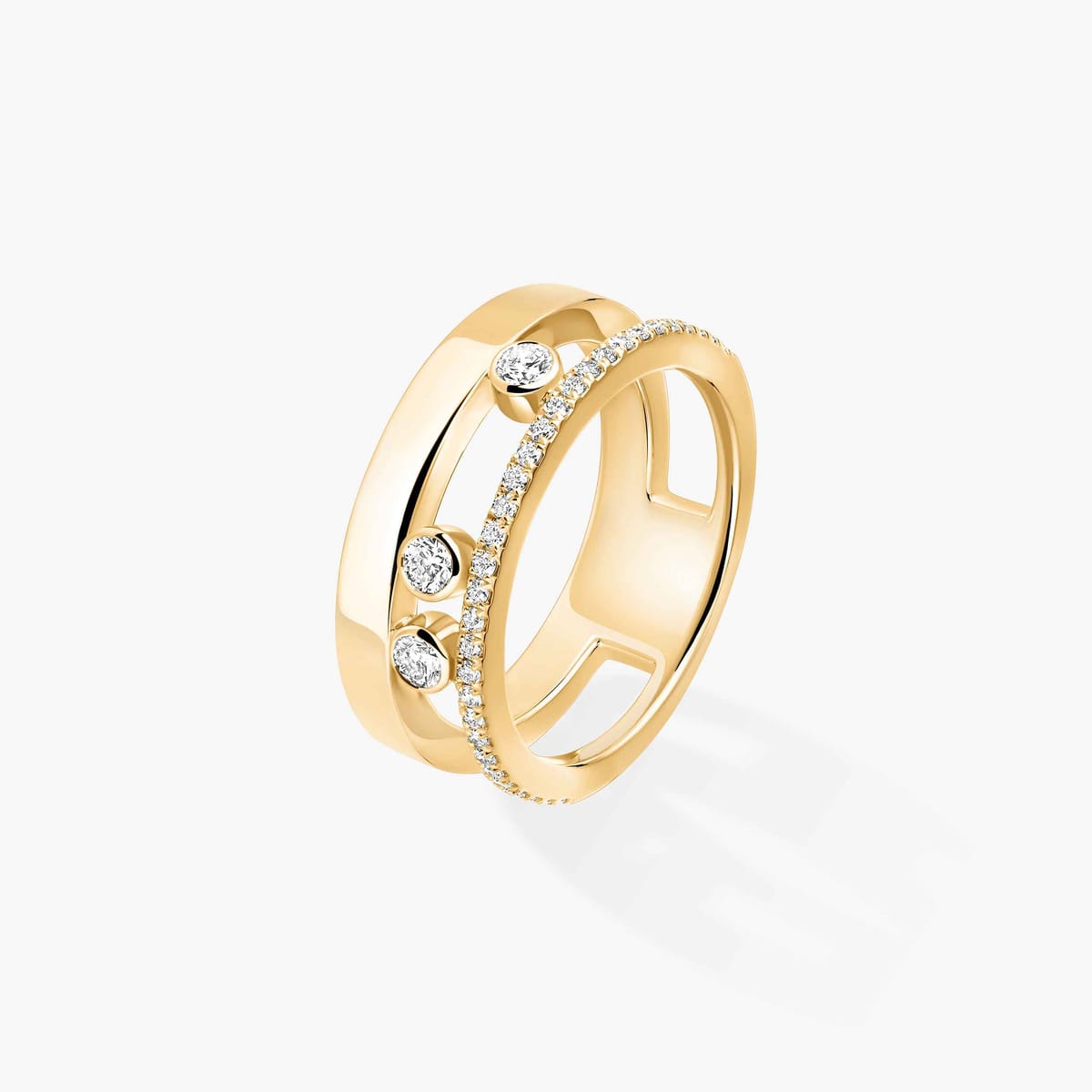 Ring For Her Yellow Gold Diamond Move Romane 06516-YG