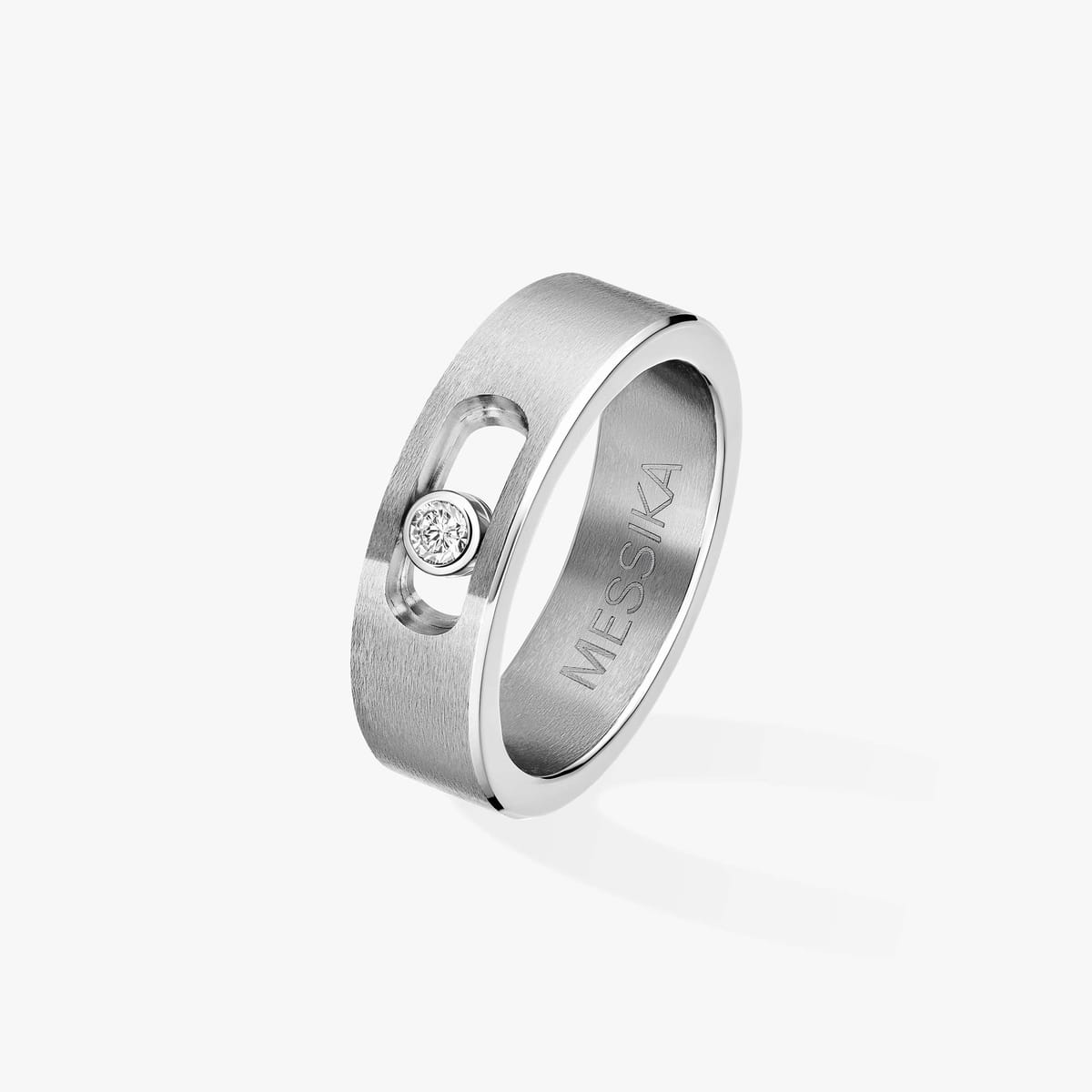 Ring For Him Titanium Diamond خاتم Move Titanium من التيتانيوم 07166-TN