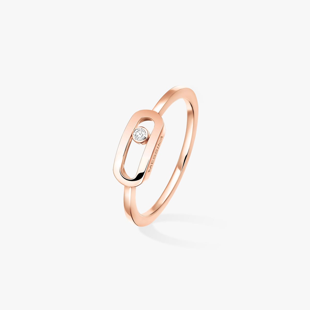 Ring For Her Pink Gold Diamond Move Uno من الذهب 10055-PG