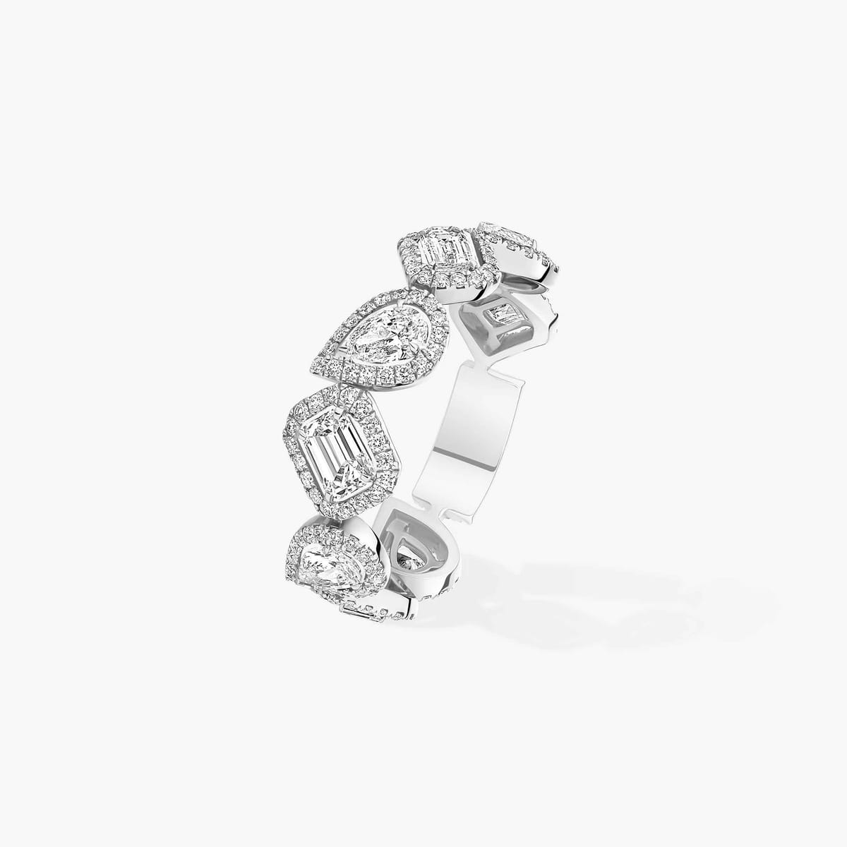 Anello Donna Oro bianco Diamante Fede My Twin 06705-WG