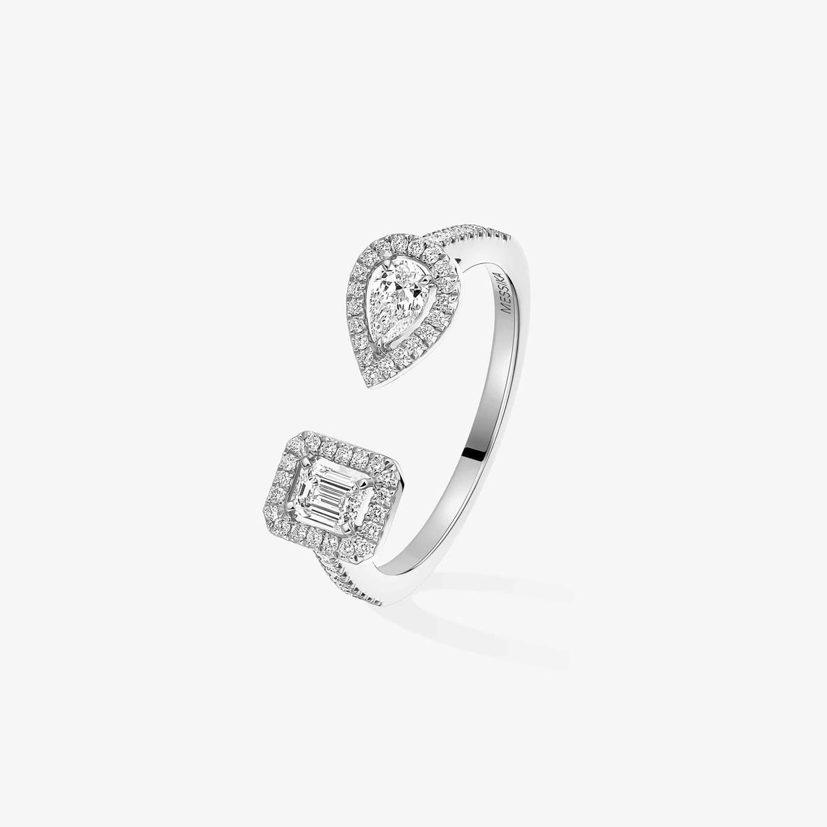 Ring For Her White Gold Diamond My Twin Toi & Moi 0.15 قيراط ×2 06471-WG