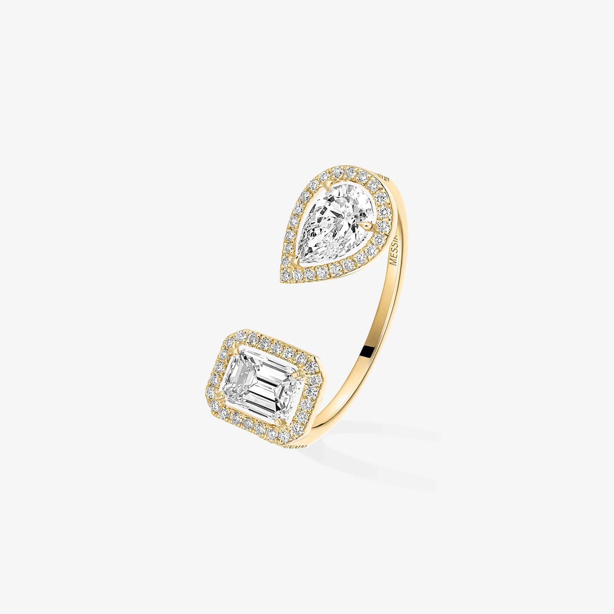 Ring For Her Yellow Gold Diamond My Twin toi & moi ring 2x 0.40ct 06501-YG