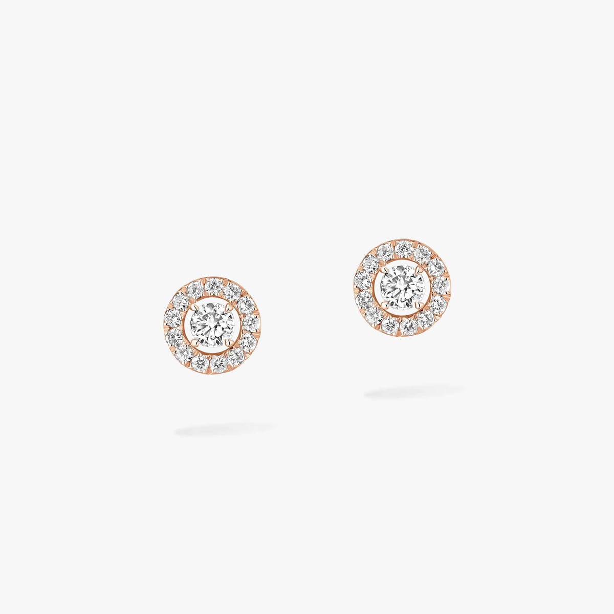 Joy earrings small Pink Gold For Her Diamond Earrings 06954-PG