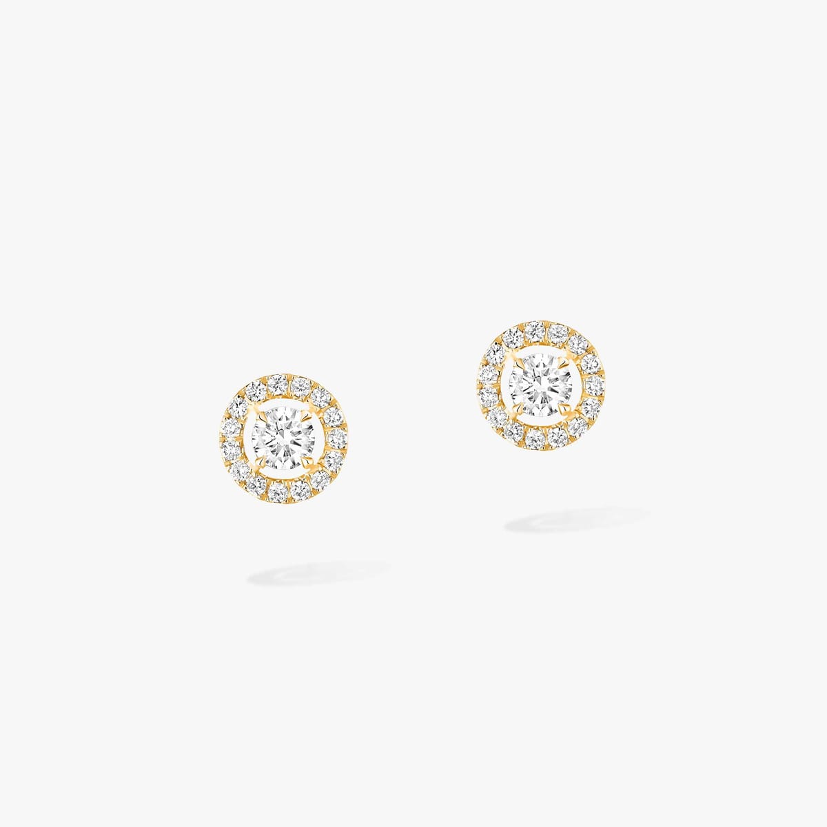 Earrings For Her Yellow Gold Diamond Joy Round Diamonds 2x0.10 ct 06991-YG