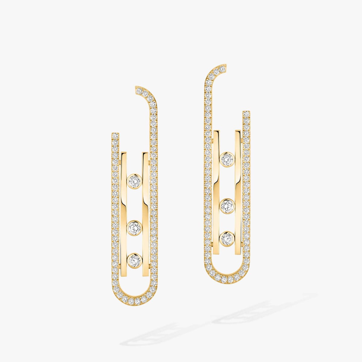 Earrings For Her Yellow Gold Diamond Move 10th earrings small 10811-YG