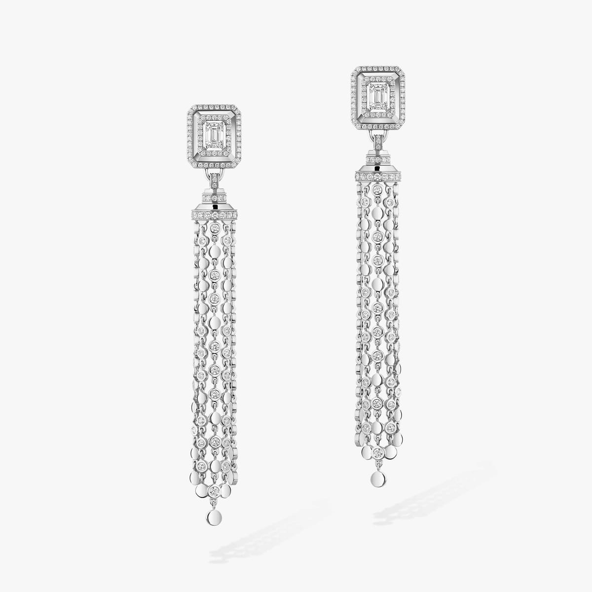Earrings For Her White Gold Diamond D-Vibes 0.50ct Tassel 14434-WG