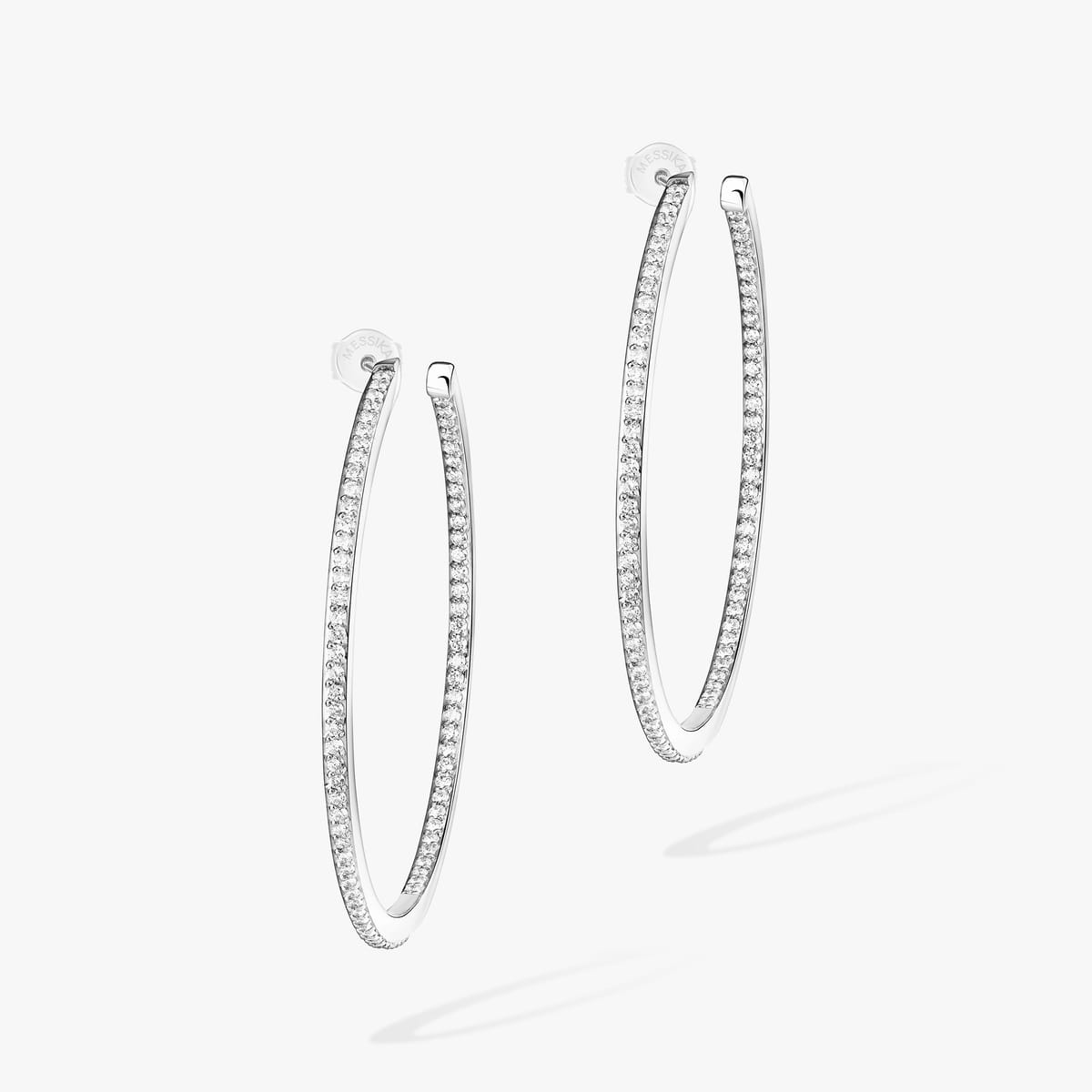 Créoles Gatsby S Für sie Diamant Ohrringe Weißgold 04686-WG