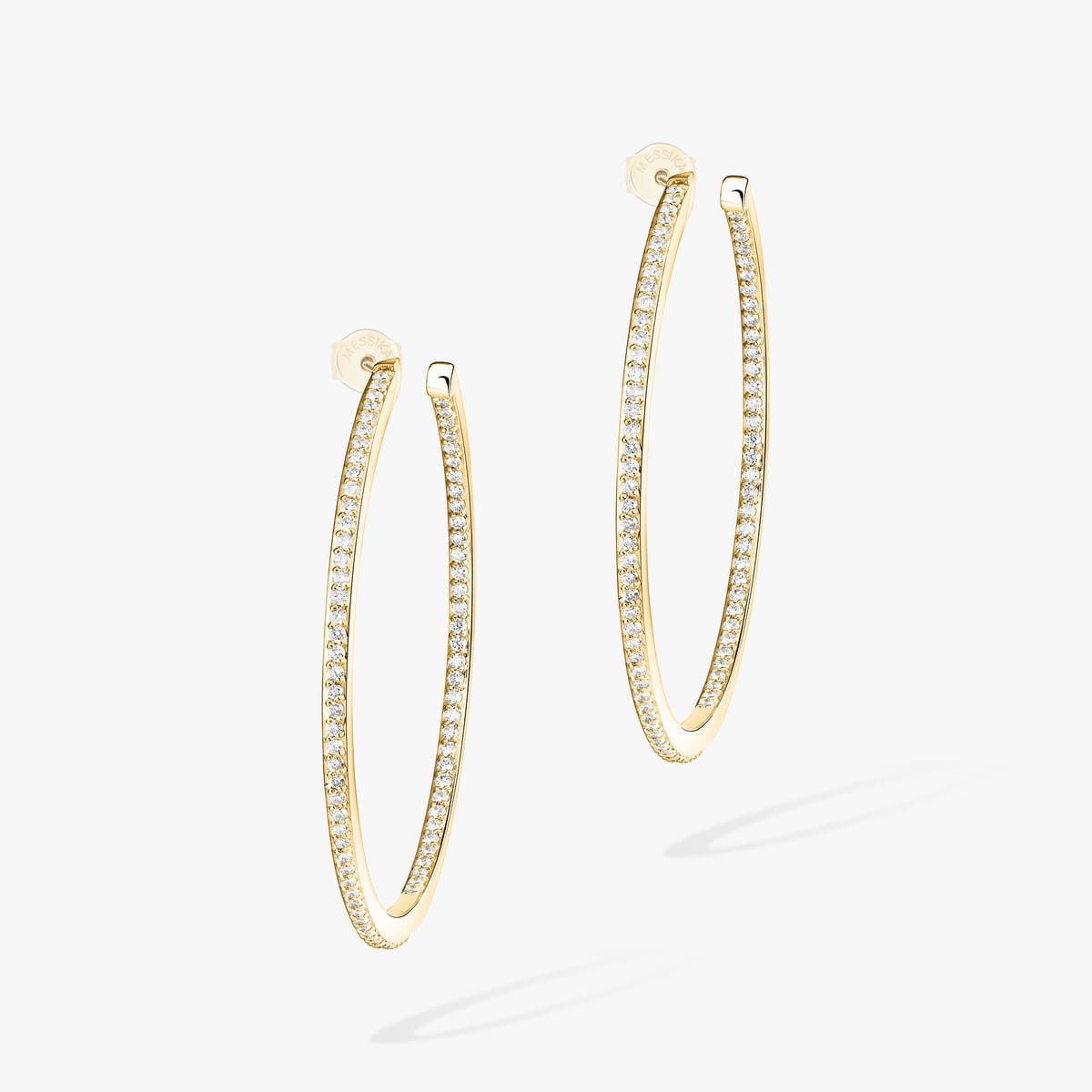 Créoles Gatsby S Für sie Diamant Ohrringe Gelbgold 04686-YG