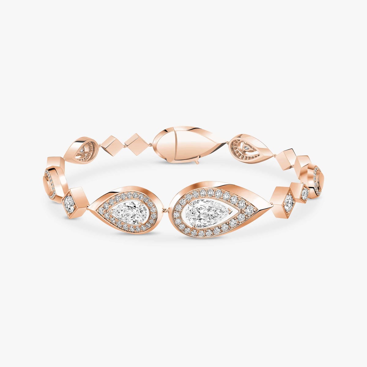Bracelet rivière Fiery Pink Gold For Her Diamond Bracelet 15237-PG