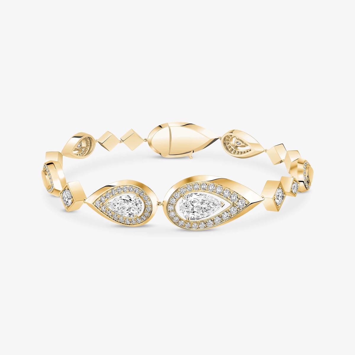 سوار امرأة ذهب أصفر الماس Bracelet rivière Fiery 15237-YG