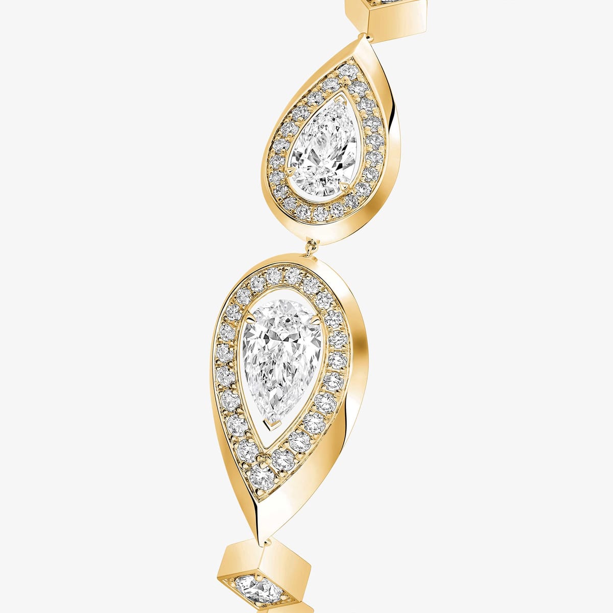 سوار امرأة ذهب أصفر الماس Bracelet rivière Fiery 15237-YG