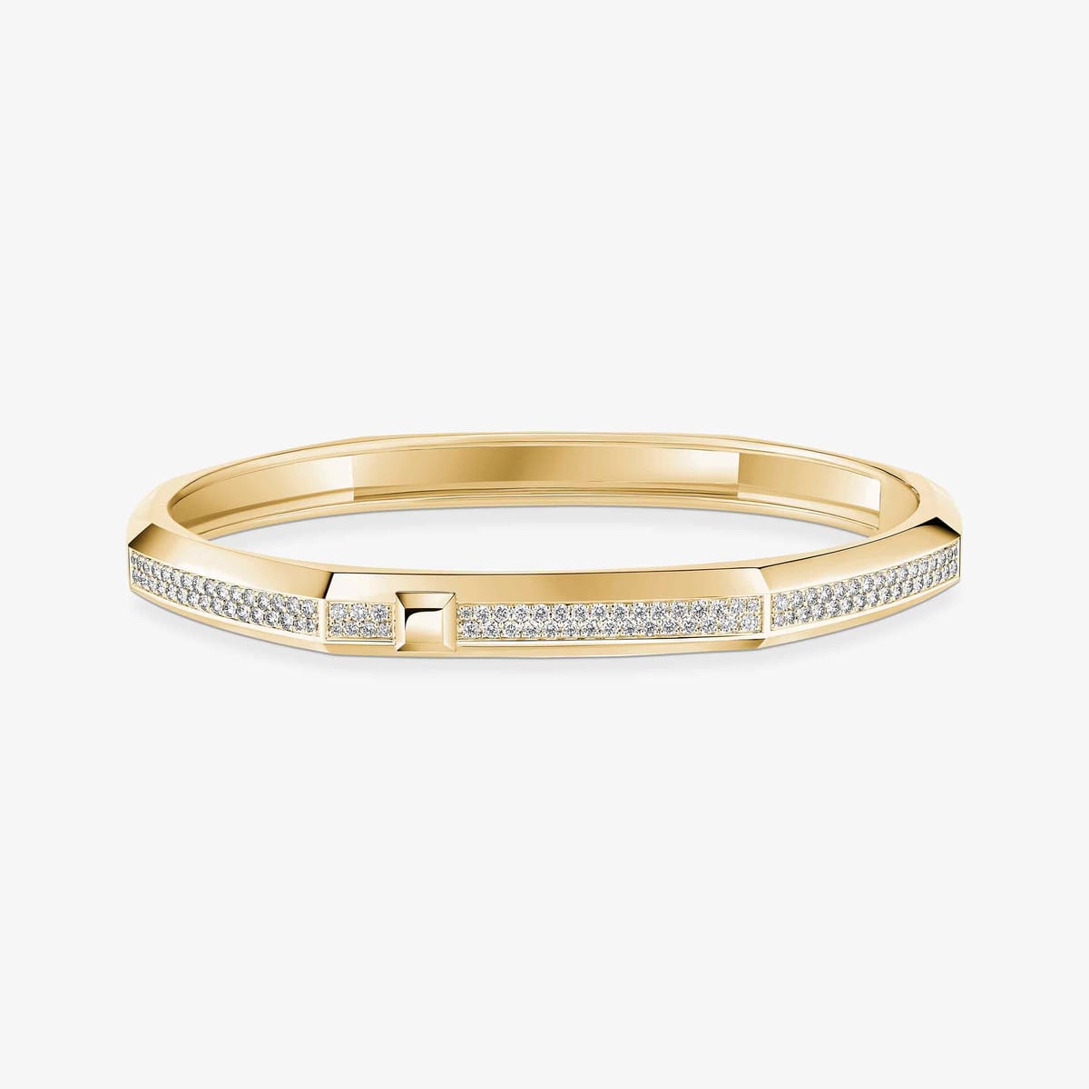 Moderniste pavé bracelet, medium model Yellow Gold For Her Diamond Bracelet 14572-YG