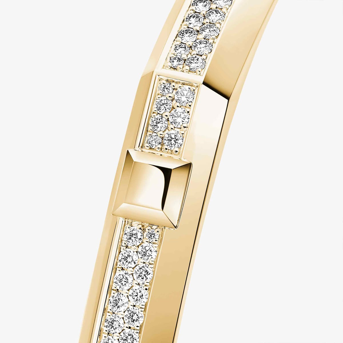 Moderniste pavé bracelet, medium model Yellow Gold For Her Diamond Bracelet 14572-YG