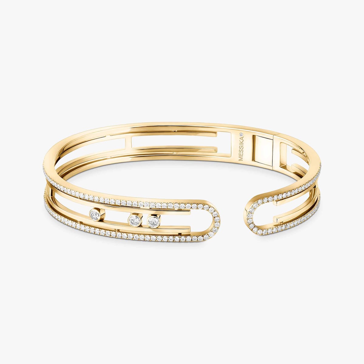 Bracelet For Her Yellow Gold Diamond Move 10th Bangle 11426-YG