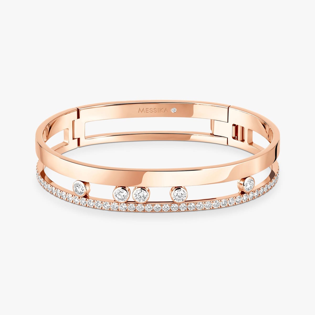 Move Romane bangle large Pink Gold For Her Diamond Bracelet 06747-PG