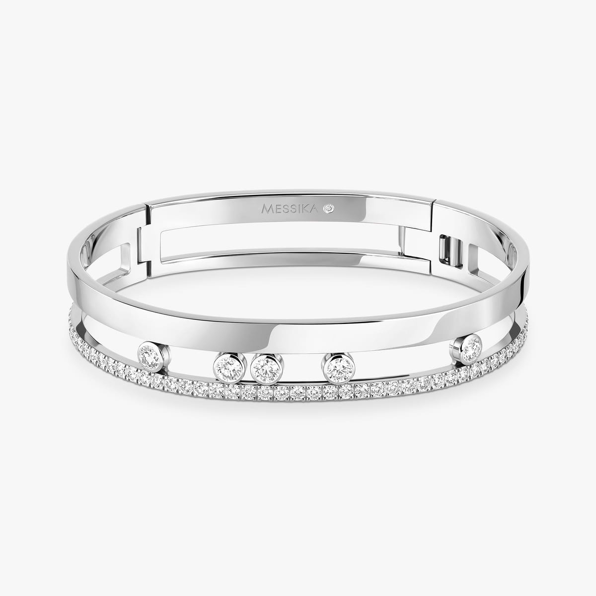 Move Romane bangle large White Gold For Her Diamond Bracelet 06747-WG