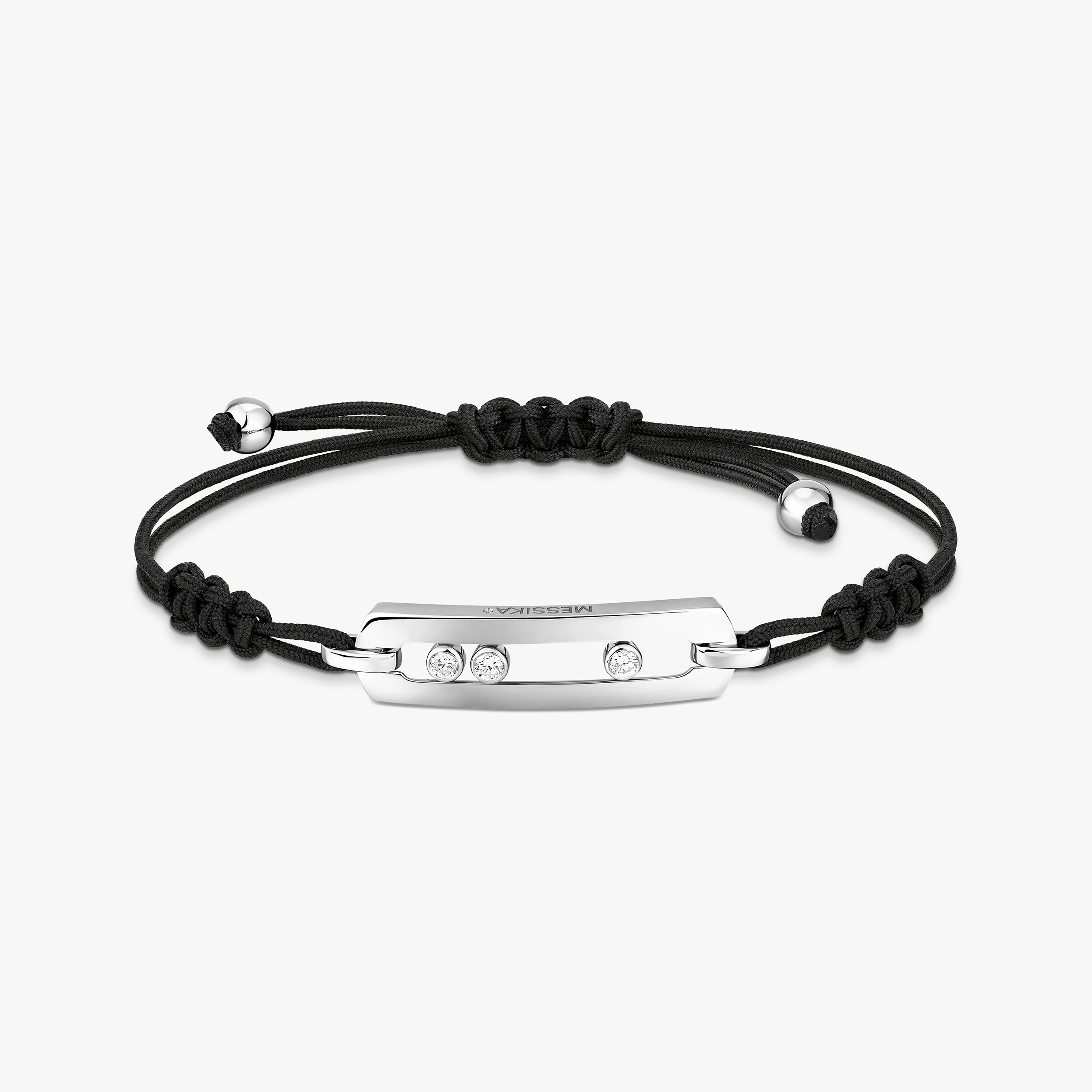 White Gold Large Diamond Cord Bracelet Move | Messika 05311-WG