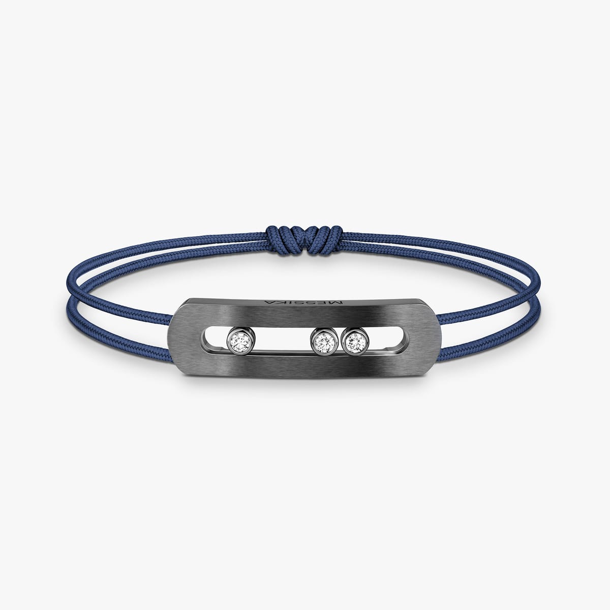 Move Titanium cord bracelet Graphite Titanium For Him Diamond Bracelet 10829-TG