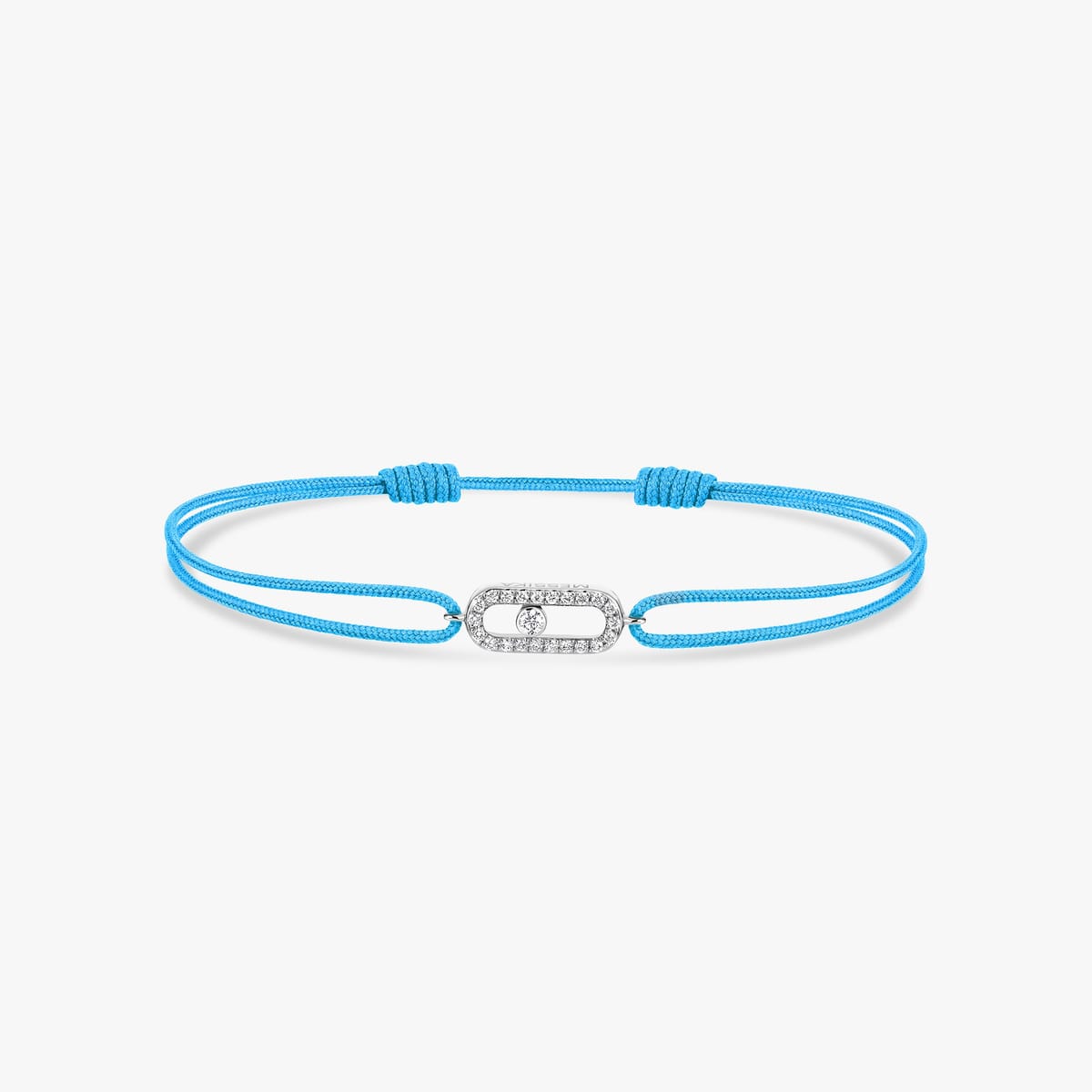 Move Uno turquoise cord bracelet White Gold For Her Diamond Bracelet 14323-WG
