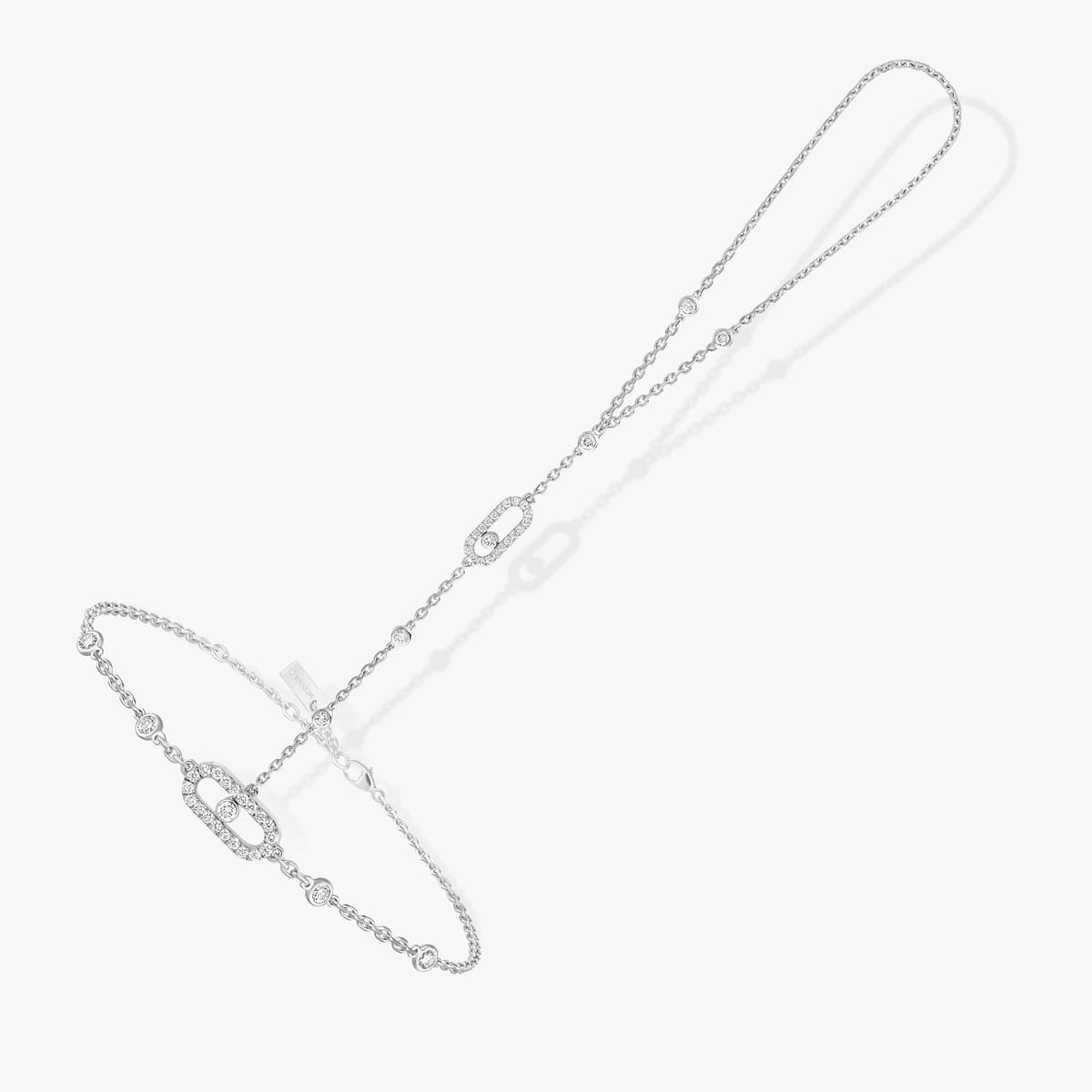 Move Uno hand bracelet White Gold For Her Diamond Bracelet 12021-WG