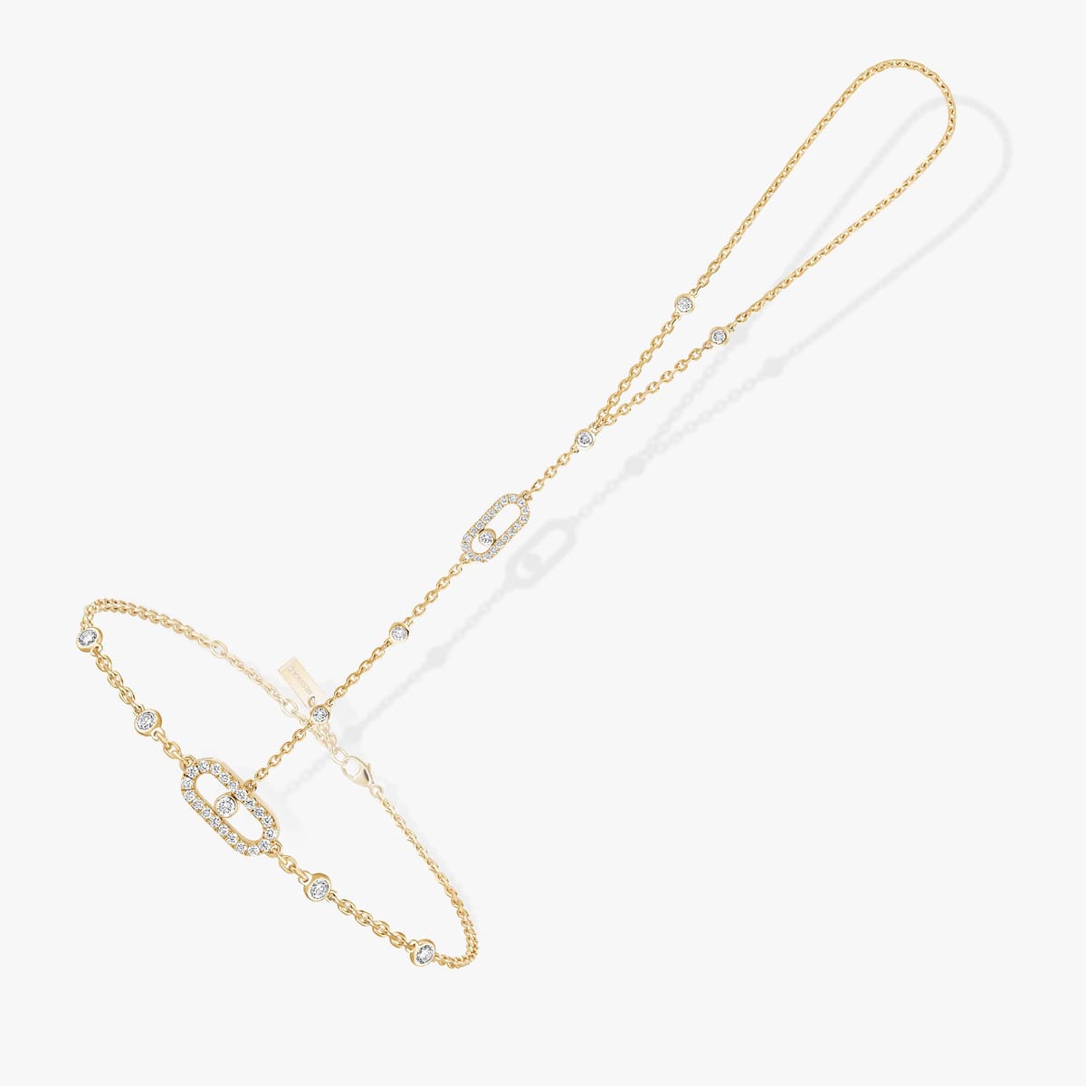 Move Uno hand bracelet Yellow Gold For Her Diamond Bracelet 12021-YG