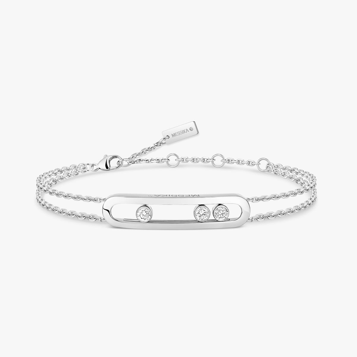 Браслет Для нее Белое золото Бриллиантами Bracelet Move Classique 03996-WG