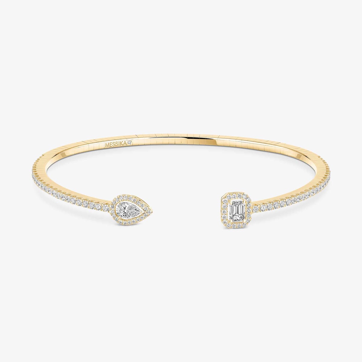 Bracelet For Her Yellow Gold Diamond My Twin skinny bracelet 2x 0.15ct 06161-YG