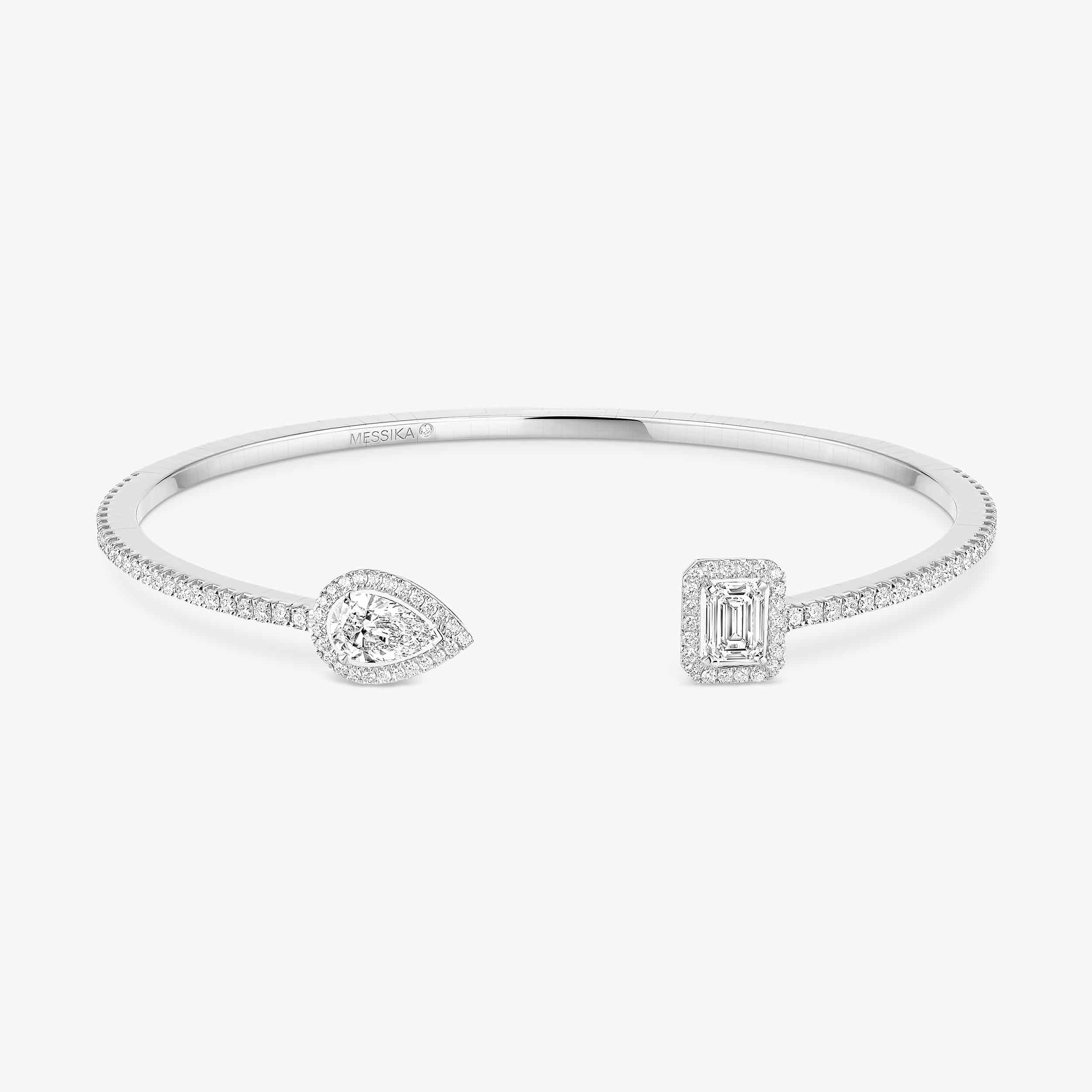 White Gold Diamond Bracelet 0,40ct My Twin Skinny Toi & Moi