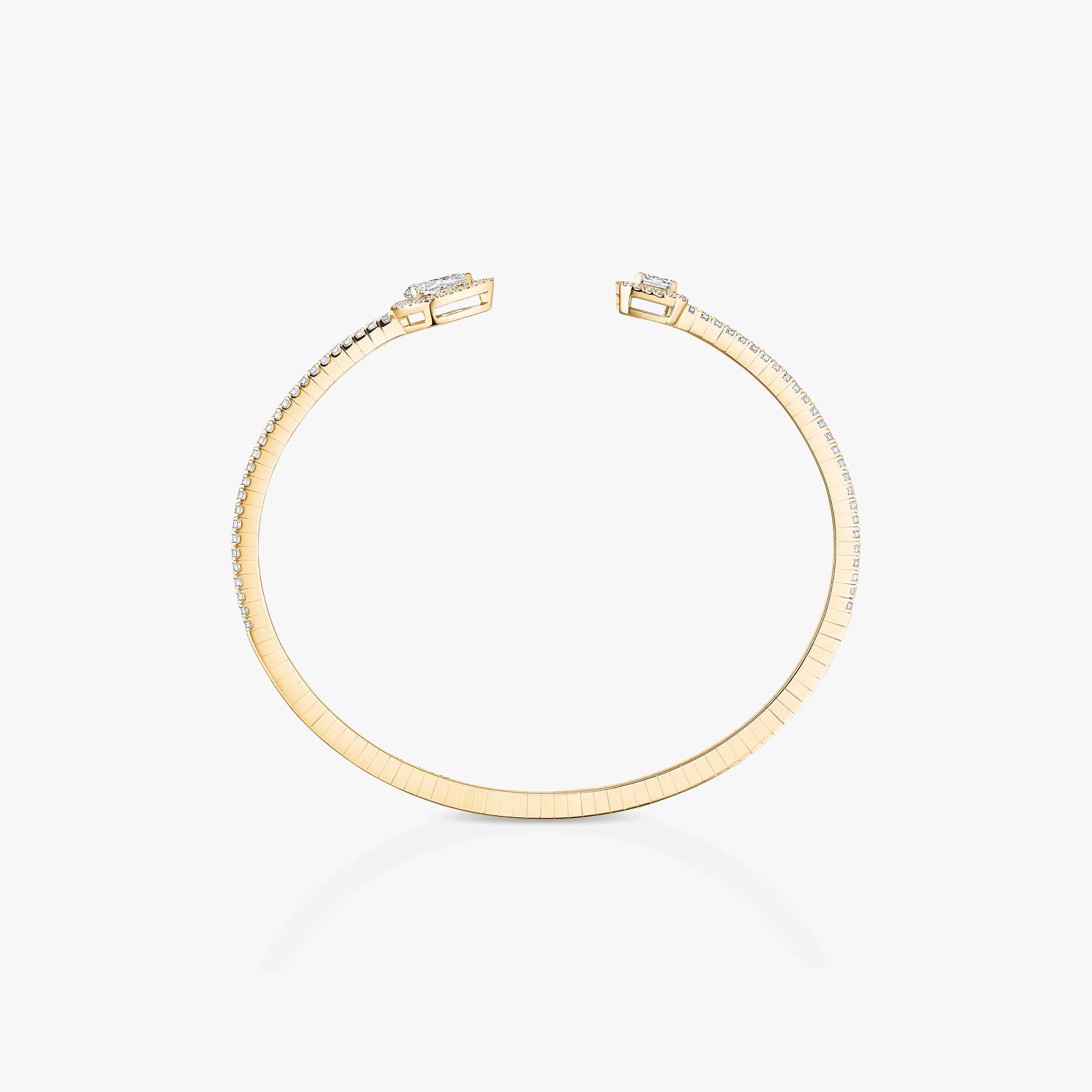 Yellow Gold Diamond Bracelet 0,40ct My Twin Skinny Toi & Moi
