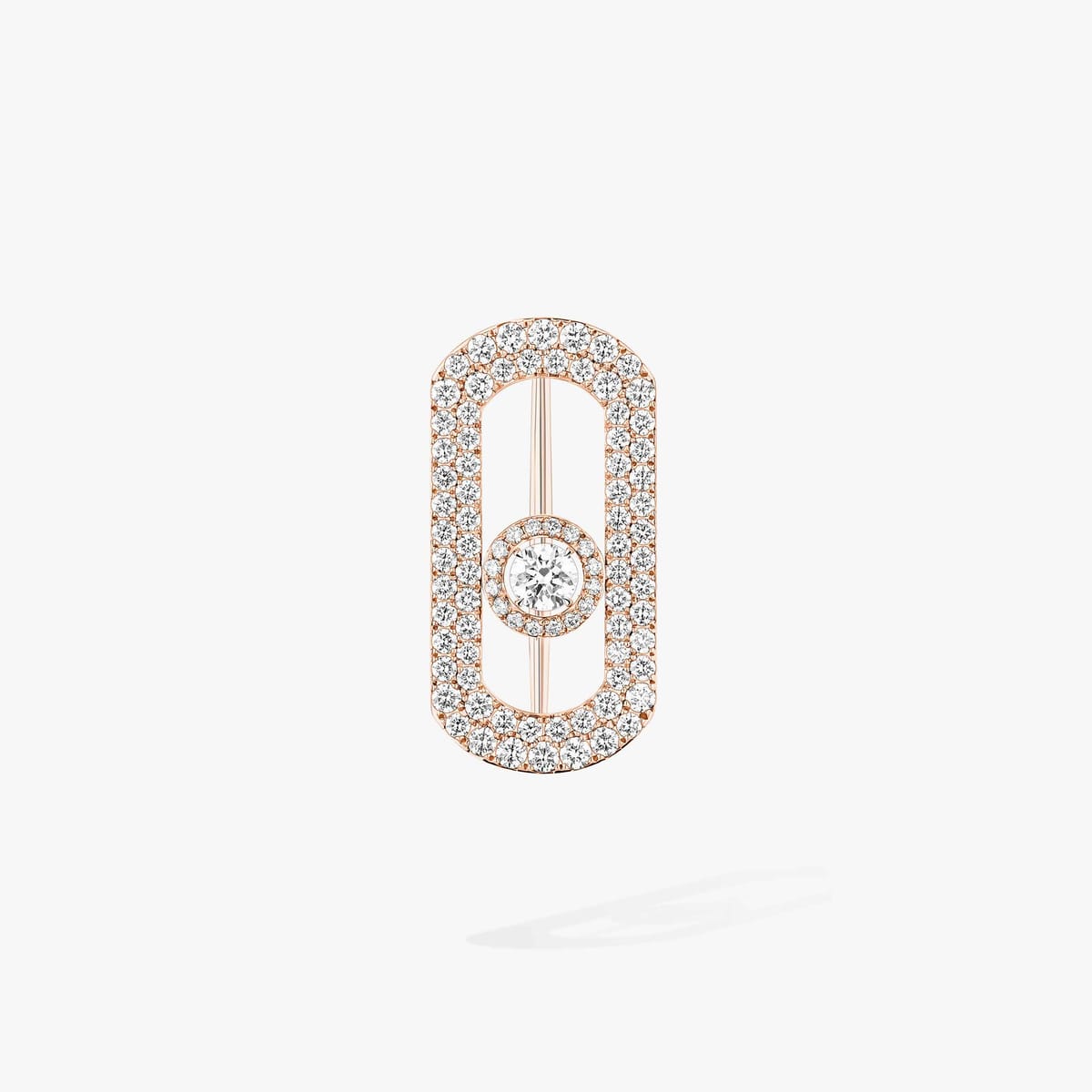 Broche Mixed Pink Gold Diamond So Move pavé brooch 14960-PG